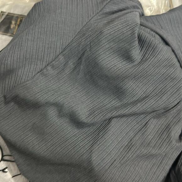 Retreat by Rhonda Shear Ribbed Knit Robe Duster Charcoal NWT Size S - Picture 4 of 4